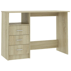vidaXL Desk Sonoma Oak Engineered Wood Medium Computer Desk