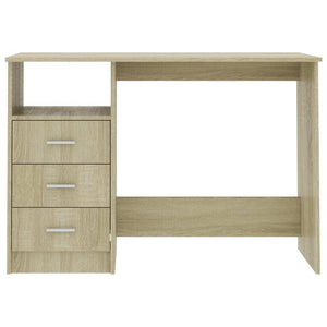 vidaXL Desk Sonoma Oak Engineered Wood Medium Computer Desk