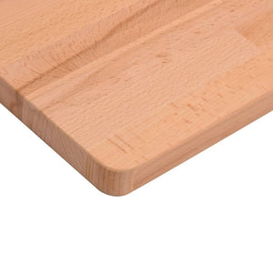 vidaXL Desk Top 39.4x23.6x0.6" Solid Wood Beech