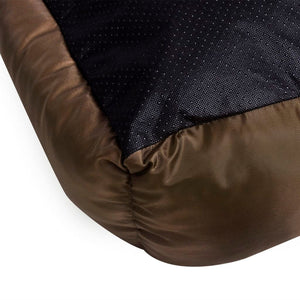 vidaXL Dog Bed Brown and Beige PU Coated Oxford Fabric, Faux Fur