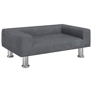 vidaXL Dog Bed Dark Grey 70x45 x 10.4 " Velvet