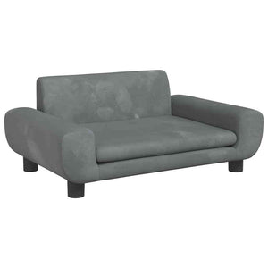 vidaXL Dog Bed Dark Grey 70x45 x 13.0 " Velvet