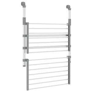 vidaXL Drying Rack for Balcony 21.3"x9.8"x16.5" Aluminum