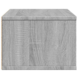 vidaXL Printer Stand Gray Sonoma 15.7"x12.6"x8.9" Engineered Wood