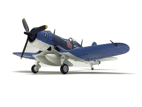 Vought F4U - 1D Corsair Fighter Aircraft "VF - 17 Jolly Rogers 16 - Victory Ace Lt. (jg) Ira Kepford" (1944) United States Navy 1/72 Diecast Model Airplane - Asmota