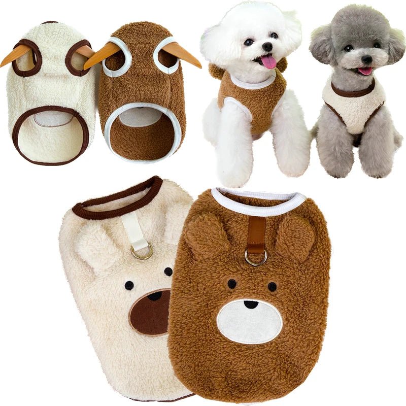 Winter Puppy Clothes Fleece Warm Dog Vest French Bulldog Chihuahua Outfits Yorkies Poodle Jacket Pug Teddy Coat Pet Supplies - Asmota
