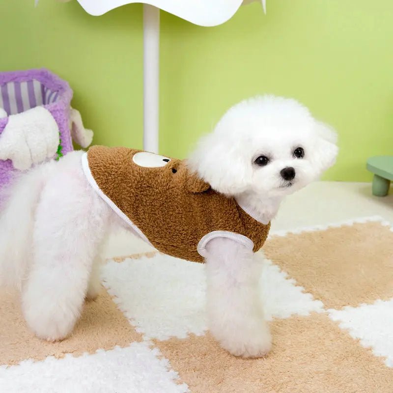 Winter Puppy Clothes Fleece Warm Dog Vest French Bulldog Chihuahua Outfits Yorkies Poodle Jacket Pug Teddy Coat Pet Supplies - Asmota