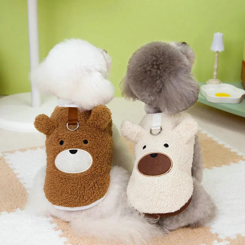 Winter Puppy Clothes Fleece Warm Dog Vest French Bulldog Chihuahua Outfits Yorkies Poodle Jacket Pug Teddy Coat Pet Supplies - Asmota