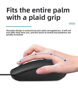 Wired Business Keyboard Durable Business Office Keyboard Mouse Set Wired Computer