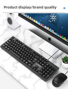 Wired Business Keyboard Durable Business Office Keyboard Mouse Set Wired Computer