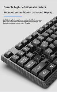 Wired Business Keyboard Durable Business Office Keyboard Mouse Set Wired Computer