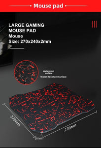Wired four - piece set set of keyboard and mouse headset mouse pad keyboard set gaming game computer keyboard