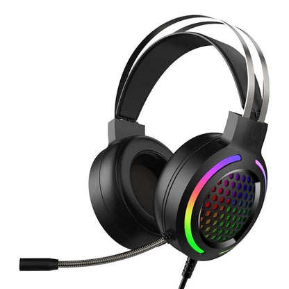 Wired Overhead Illuminated Headset Gaming Gaming RGB Illuminated with Microphone Headset