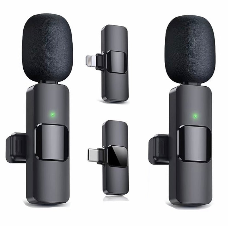 Wireless Lavalier Microphone, Type - C IPhone 15, 16, Rechargeable Wireless Microphone For Video Recording, Game Live Streaming, Interview, Vlog - Asmota