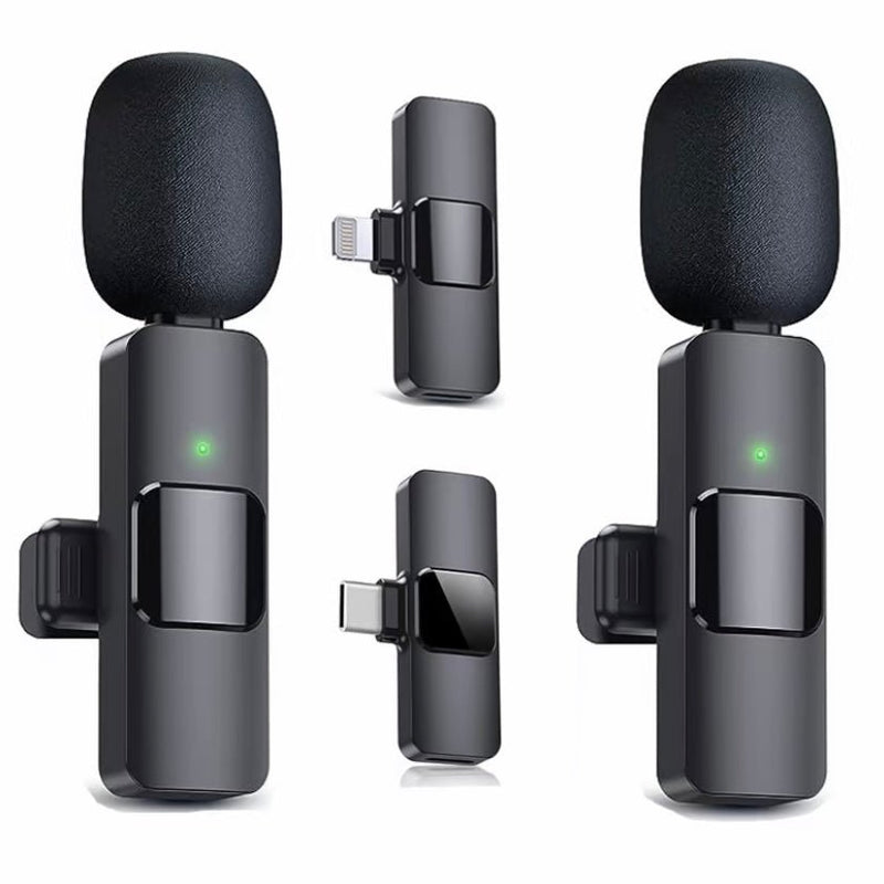 Wireless Lavalier Microphone, Type - C IPhone 15, 16, Rechargeable Wireless Microphone For Video Recording, Game Live Streaming, Interview, Vlog - Asmota